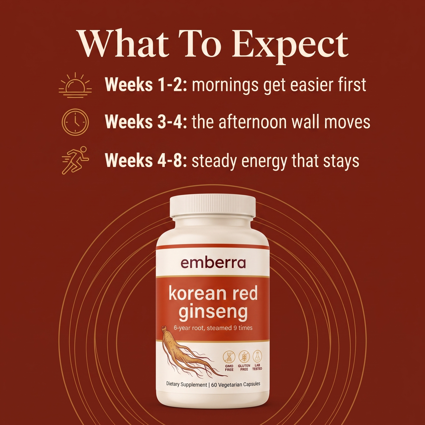Emberra® Korean Red Ginseng Capsules